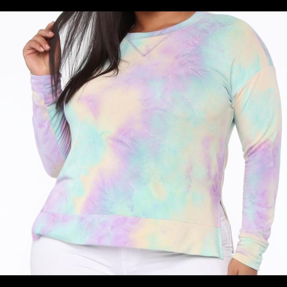 Tie dye lightweight sweater